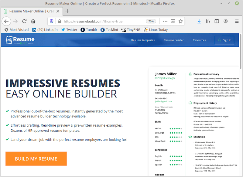 best resume makers for mac
